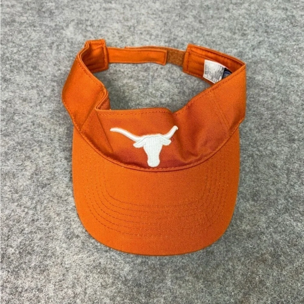 Texas Longhorns Mens Hat Visor Adjustable Orange Cap Logo Casual NCAA Sports